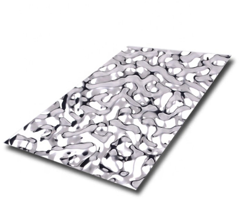 Mirror Plate Water Ripple Stainless Steel Sheet For Ceiling