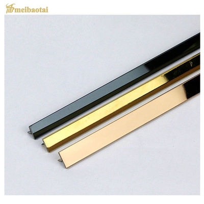 Stainless Steel Tile Trim for Ceiling Decoration with 0.6/0.8/1.0mm Thickness