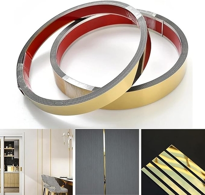 Metal Stainless Steel Adhesive Roll Flat Tape with Hairline Finish