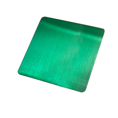 PVD Emerald Hairline Color Coating Stainless Steel Sheet