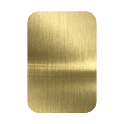 Champagne Gold Hairline Stainless Steel Sheet