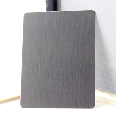 Black Brushed Hairline Stainless Steel Sheet
