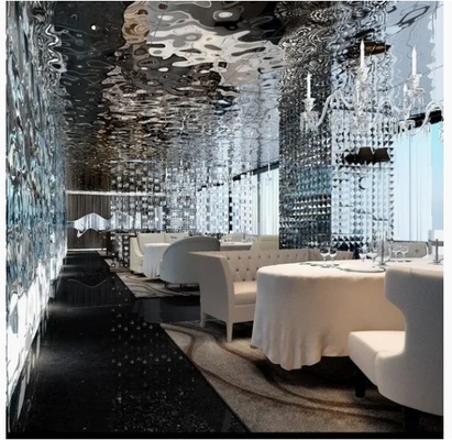 Silver/Gold/ Water Ripple Stainless Steel Sheet for Various Color Options