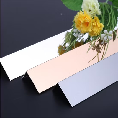 Grade 304 Stainless Steel Strip L Profile Sustainable L Tile Trim