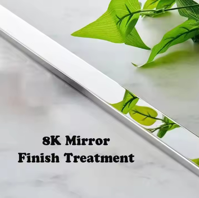 8K mirror stainless steel U profile decoration wall