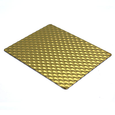 6WL Gold Mirror Stamped 304 201 Stainless Steel Metal Plate