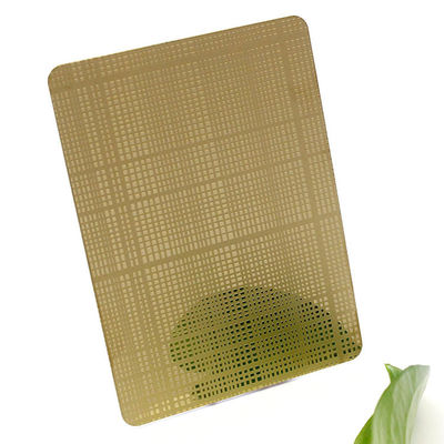 Gold Mirror Etch Sheet Popular Design Etch Stainless Steel Sheet