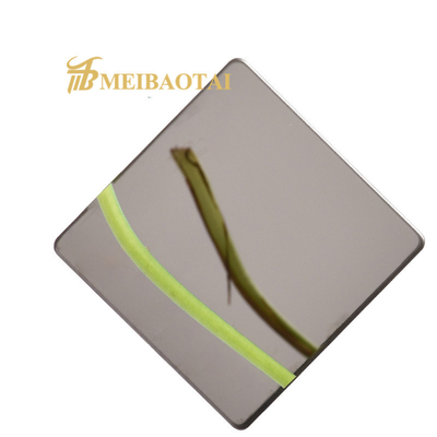 mirror finish Coloured Stainless Steel Sheet SUS316L Material 0.3mm Thick