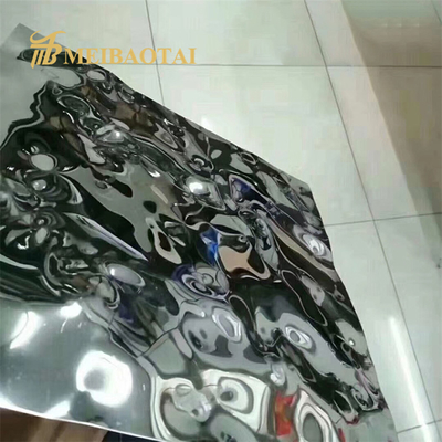 Mirror Plate Water Ripple Stainless Steel Sheet For Ceiling