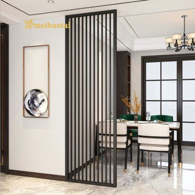 PVD Black Coated Metal Room Divider Panels Partition EN Standard