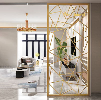 Good price Laser Cut PVD Coated Stainless Steel Room Divider with HV230 Hardness for Modern Living Spaces online