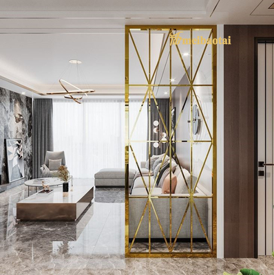 304 Stainless Steel Room Divider , 3048mm Metal Partition For Living Room