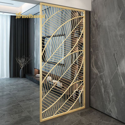 Good price PVD Gold Coated 30mm Thick GB Standard Stainless Steel Room Divider and Metal Room Partition online
