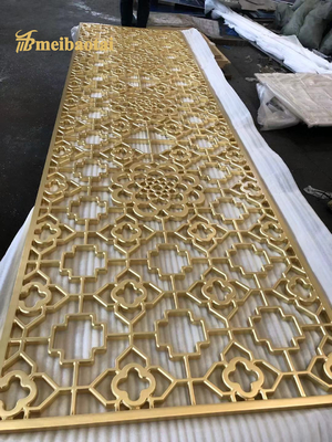 ASTM Metal Wall Divider , Laser PVC Metal Art Screens BAOSTEEL Material