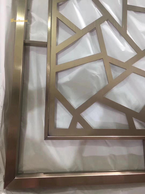 Laser Cut Stainless Steel Room Divider 40mm Thickness GB Standard