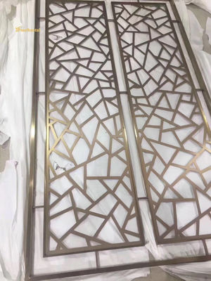 Good price Laser Cut 40mm Thickness GB Standard Stainless Steel Room Divider Metal Room Divider online