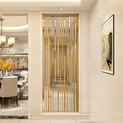 PVD Gold Coated Stainless Steel Aluminum Room Partition