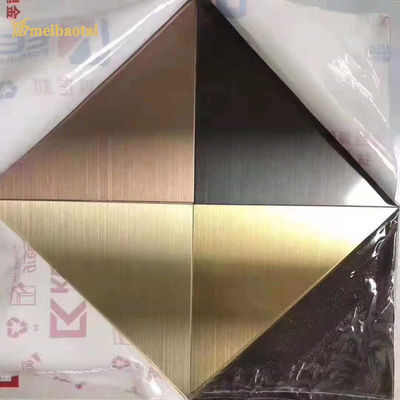 Good price Four Feet Size 0.65mm Thickness 201 Grade Brushed PVD Coated Decorative Stainless Steel Sheet online