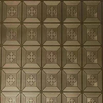 Rose Gold Color Coated Embossed Stainless Steel Sheet 4x8 Feet Grade 201 Decorative Wall Panel