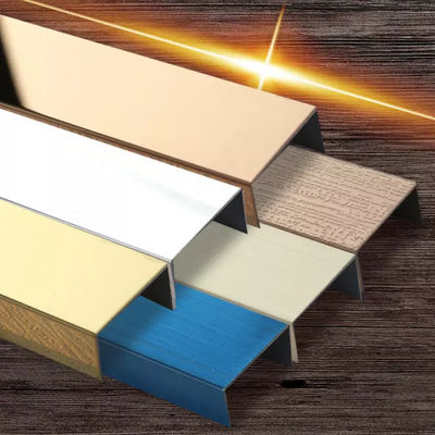 Good price Decorative 20mm PVD Color Coated 304 Stainless Steel U Trim Tile Edge online