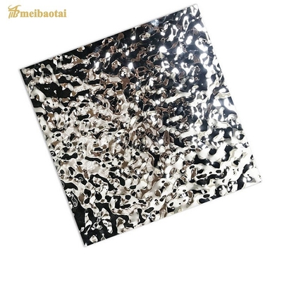 1219*2438mm Water Ripple Stainless Steel Sheet Four Feet Flat Shape