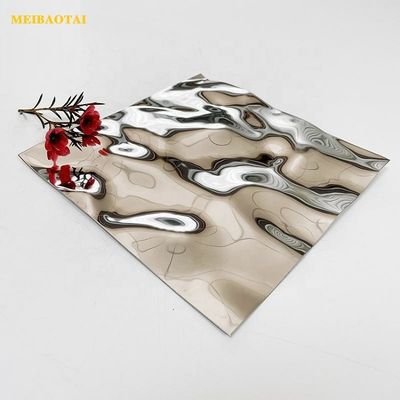 Water Ripple Grade 304 Mirror Surface Cold Rolled Stainless Steel Metal Plate