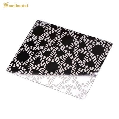 Good price Super Mirror Finish 304 Stainless Steel Etched Sheet 1219x2438mm for Decorative Applications online