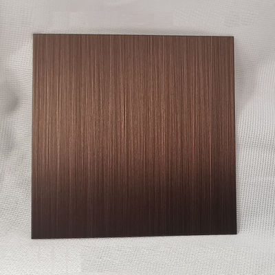 Anti Bronze 304 Grade Hairline Stainless Steel Sheet with AFP Finish for Architectural Decoration