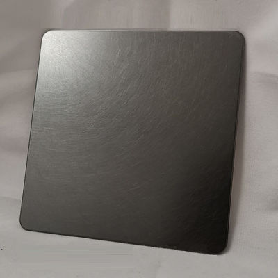 Bronze PVD Coated Stainless Steel Sheet with Cross Brushed Surface in Four Feet Size