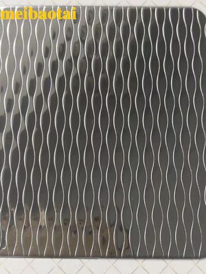 Silver Mirror Grade 201 Embossed Stainless Steel Sheet 0.85mm Thickness for Decorative Wall and Ceiling