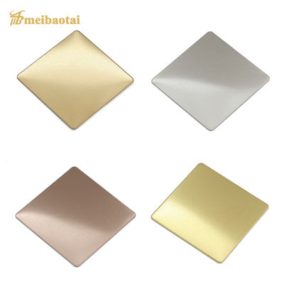Good price Sandblasted Silver Gold PVD Coated 0.75mm Decorative Stainless Steel Sheet for Wall Panels online
