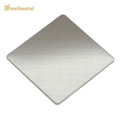 Good price Silver Matte Brushed Decorative Stainless Steel Plate with 0.8mm Thickness and Four Feet Size online