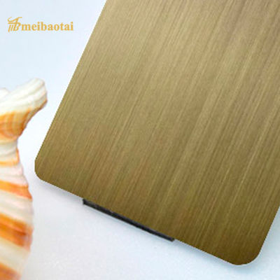 Good price 304 Stainless Steel Wooden Pattern Decorative Sheet with Brushed Surface and Four Feet Size for Kitchen Walls online