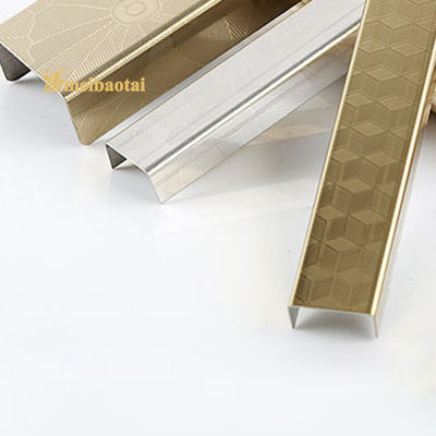 Good price 304 Stainless Steel U Shape Tile Trim with Mirror Surface and 3050mm Length for Edge Protection online