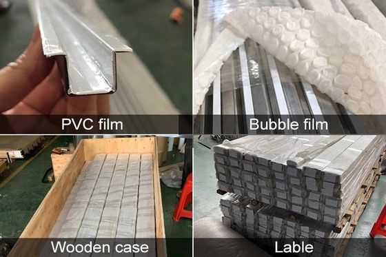 0.65mm Thickness Stainless Steel Tile Trim with Color Plating and V Grooved SS U V Profile