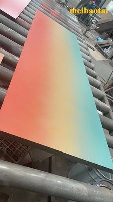 Gradient Color 2.0mm Stainless Steel Sheet Decoration Lobby Wall Ceiling