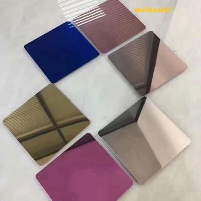 Good price Mirror Finish 304/201 Grade Stainless Steel Sheet 1219x2438mm for Decorative Applications online