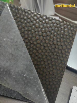 Customized Pattern PVD Coated Golden Embossed Stainless Steel Sheet with 0.85mm Thickness