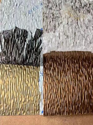 Good price Blue Gold Mixed Color Diamond Pattern Embossed Stainless Steel Sheet 4x8 Feet for Counter Decoration online