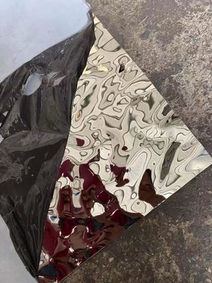 Good price 1219x2438mm Black Mirror Finish Water Ripple Stainless Steel Sheet in 201 Grade for Decorative Wall Panels online