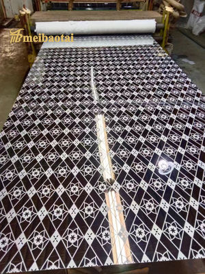 4x8 Etched Pattern 304 Stainless Steel Elevator Decorative Sheet