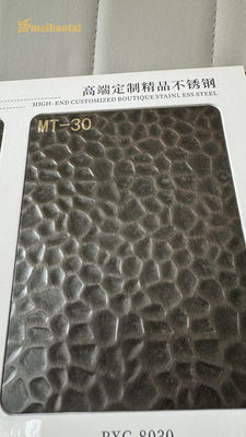 Good price 304 Stainless Steel Decorative Stamped Sheet with PVD Color Coated Honeycomb Design in 1219x2438mm Size online