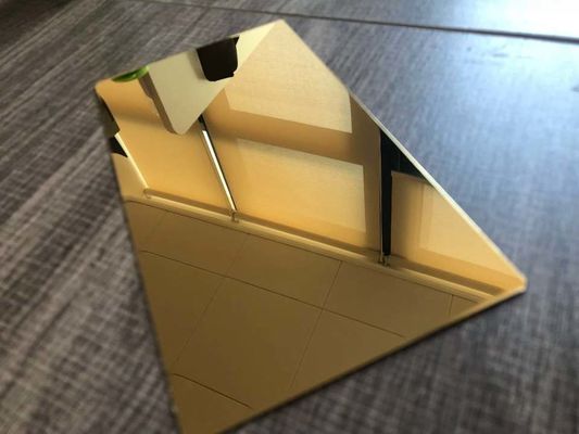 PVD Gold Color Mirror Finish Decorative Stainless Steel Sheet with 0.3-1.2mm Thickness