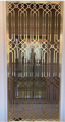 Good price Customizable Size Stainless Steel Room Divider with Laser Cutting and Rose Gold Coating for Hotels and Bars online