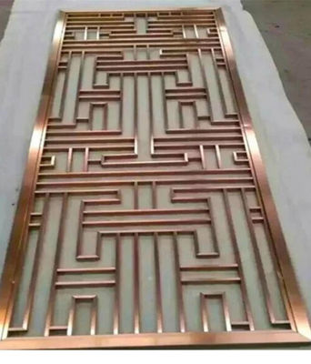 Good price Customized Design Stainless Steel Room Divider with Rose Gold Coating and 8mm Thickness for Indoor and Outdoor Spaces online