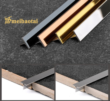 3048mm Stainless Steel Effect Tile Trim 304 Stainless Steel Tile Strip
