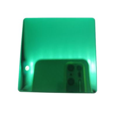 Good price PVD Green Mirror Stainless Steel Sheet 304/201 Grade EN Standard Decorative Sheet online