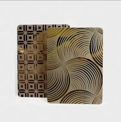 Good price AISI Standard 304 Stainless Steel Etched Sheet 1219x3048mm for Decorative Applications online