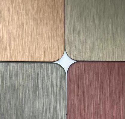 Good price Four Feet NO.4 Finished Hairline Stainless Steel Sheet 0.65mm Thickness SS Decorative Plate online