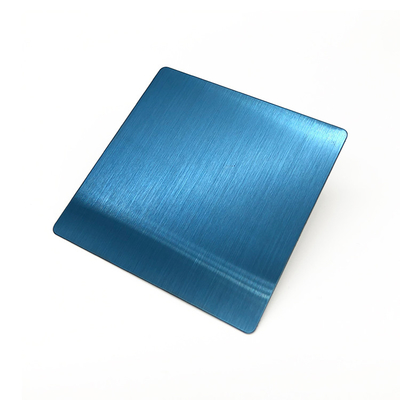 PVD Blue Hairline Sheet 201 304 Stainless Steel Plate EN Standard